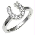 CZ Horseshoe Ring